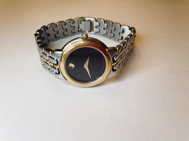 Orologio Movado Museum Donna 81.A1.833 Donna 26mm Quadrante Nero Bicolore 2