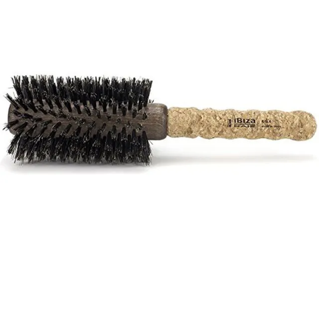 Ibiza Hair Brush Boar Bristle Round Hair Brush for Coarse Hair G4 NEW