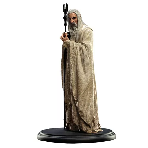 LORD OF THE RINGS - Saruman The White Polystone Statue Weta