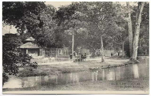 CPA " TOURS - Le Jardin Botanique