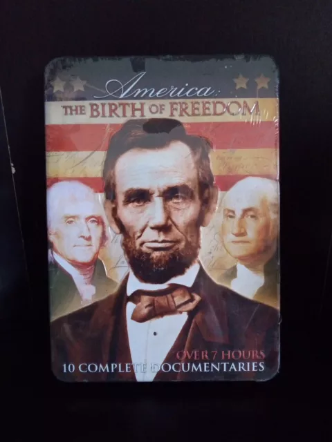America: The Birth of Freedom (DVD, 2011 2-Disc Set, Tin Case) NEW ~ TRL8#99