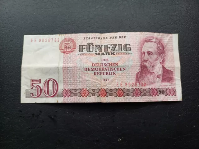 50 Mark Schein der ehemaligen DDR zu verkaufen