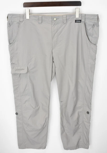 SCHOFFEL OUTDOOR PANTALON Homme UK 32 Roul Taille lastique Gris