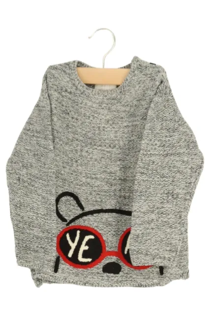 ? Pullover Zara Kids taglia 104 grigio - look alla moda per bambini cool! ?