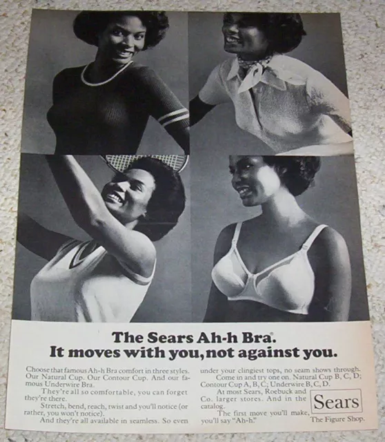 1976 AD PAGE - Sears Ah-h Bra sexy girl lingerie vintage Print ADVERTISING  $8.99 - PicClick