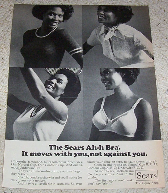 1976 AD PAGE - Sears Ah-h Bra sexy girl lingerie vintage Print ADVERTISING  $8.99 - PicClick