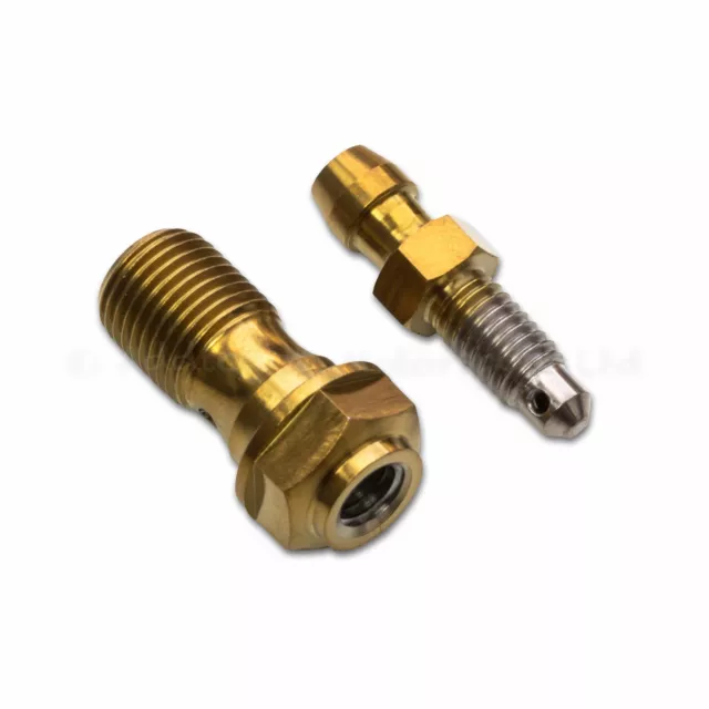 Gold Titanium Clutch Slave Cylinder Banjo Bolt for Ducati 1098 S, R, 1198 S, R 2