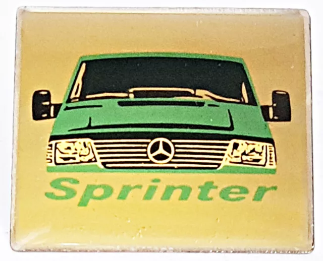 Vintage Authentic Van Transporter Mercedes Benz Sprinter Enamel Lapel Pin Badge