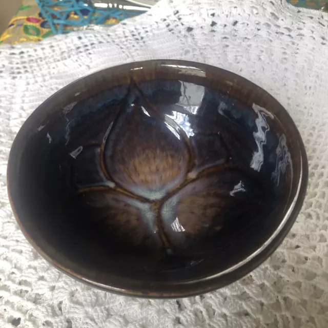 Bill Campbell Pottery Cereal Bowl 6” Lotus?