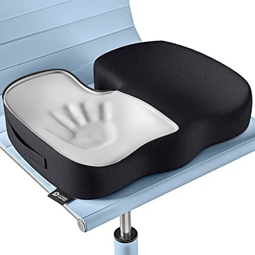 Seat Cushion Pillow for Office Chair - Memory Foam Firm Coccyx Pad - Tailbone...