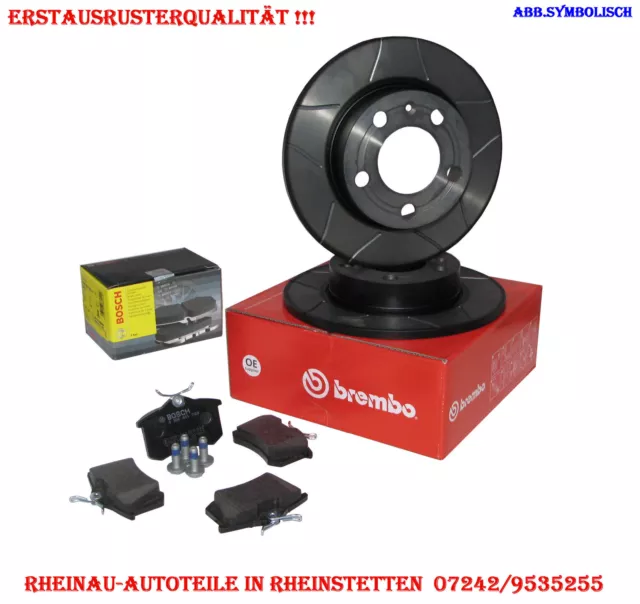 Brembo Max 2xBremsscheiben+Beläge  266mm -VA-PEUGEOT 206, 207, 307,1007, Partner