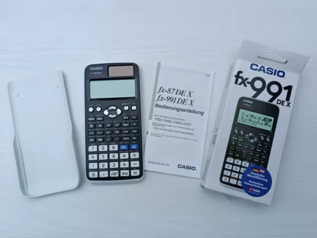 Casio FX-991 DE X ClassWiz Deutsch Taschenrechner Carbon weiß OVP