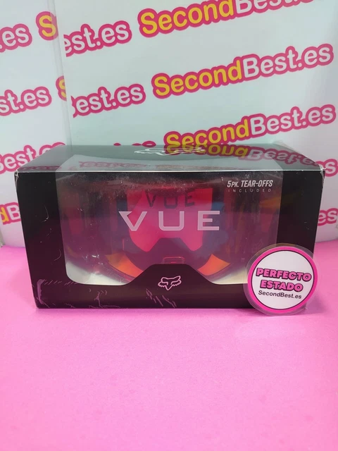 Occhiali Da Motocross Fox Vue Celz Goggle Rosso Seconda a Mano