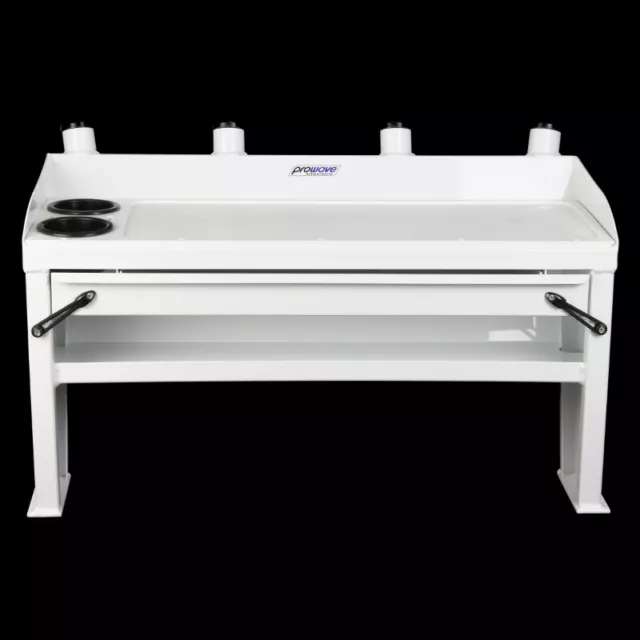 Bait board with Drawer and Shelf - 700 wide - White