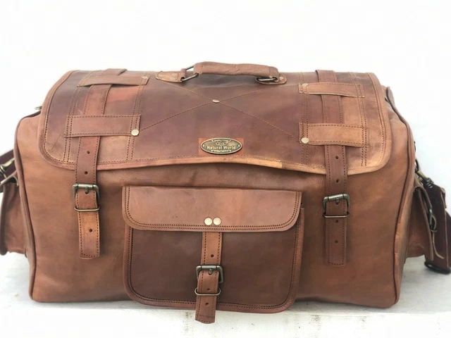 Sac Voyage Cabine Cuir SID & VAIN Sac Voyage Harper Cuir Véritable - 53cm Grand Marron - Fait Main Sac Cuir Véritable Fait Main Sac Voyage Cabine Cuir SID & VAIN Sac Voyage Harper Cuir Véritable - 53cm Grand Marron - Fait Main Sac Cuir Véritable Fait Main