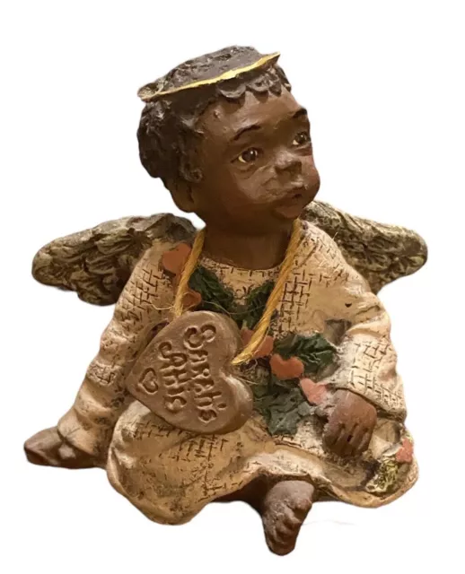 Sarah's Attic Figurine Sincerity Black Girl Angel Limited Edition Art 1992 90s