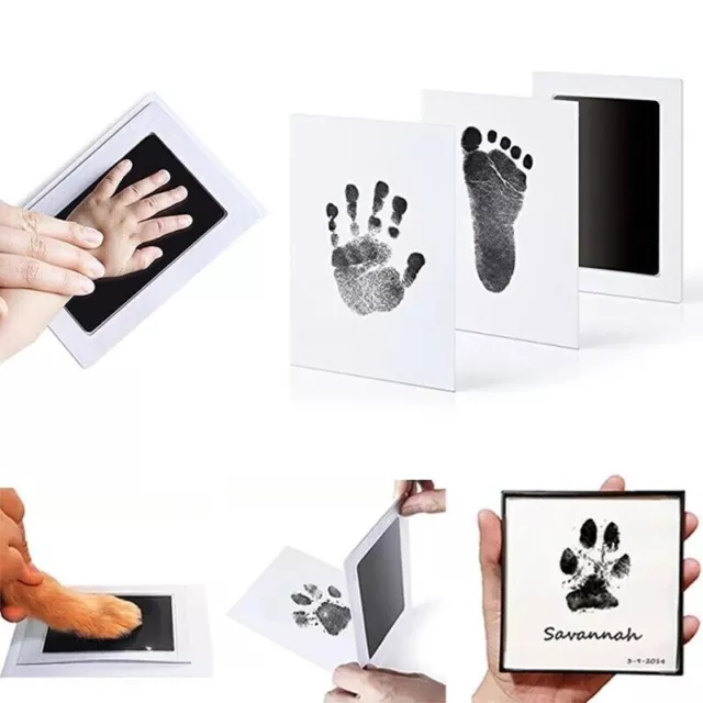 Inkless Footprint Baby Kids Pets Handprint Pads Paw Print Kit Non Toxic Gift UK