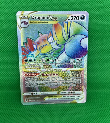 2022 POKEMON SWSH Drapion Vstar Lost Origin Rainbow Secret Rare 200/196