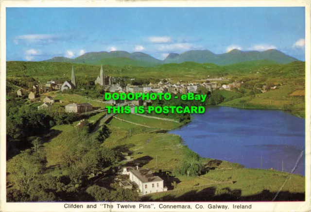 L142035 Clifden und zwölf Pins. Connemara. Co. Galway. Irland. Cardall. 1971