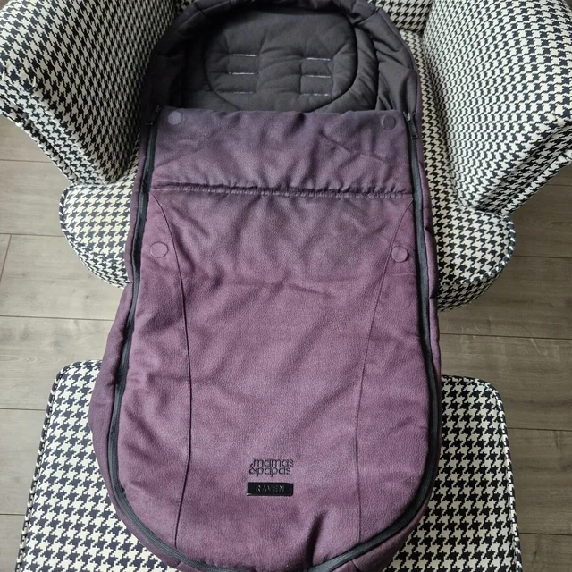 Mamas & Papas Pram Cosytoes Ocarro Footmuff XT3 XT2 BLACK RAVEN CLEAN WASHED