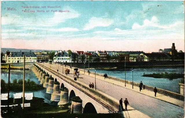 CPA AK METZ - Tornbrucke with Moselfort - Pont des Mots et Fort MOSELLE (455223)