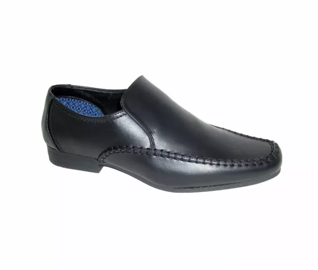 Mens Leather Casual Smart Office Wedding Work Formal Party Slip On Shoes Size