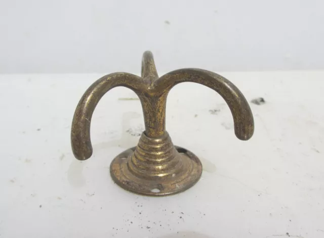 Vintage Brass Ceiling Hook Hanger Old Storage Antique Garage Victorian Gilt