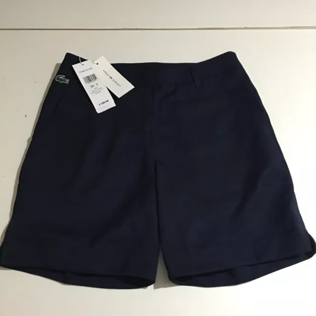 Lacoste Sport Womens Navy Blue Shorts Size 34 US Size 24 NWT $100