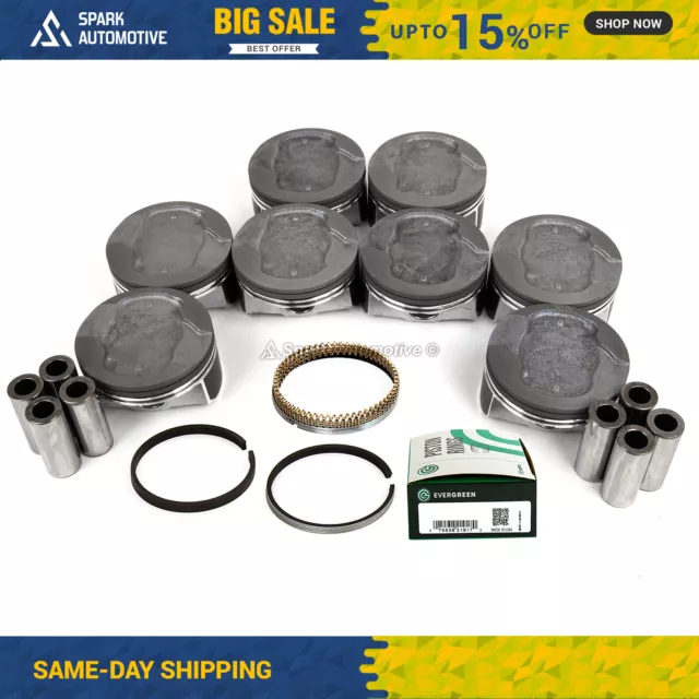 Pistons w/ Rings fits 08-11 Dodge Chrysler Mitsubishi 4.7L SOHC 16V