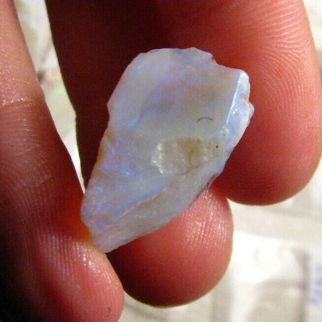 Opale Noire Brute Lightning Ridge Australie 0.80 Carats - Pierre Précieuse Pour Collection Ou Lapidaire