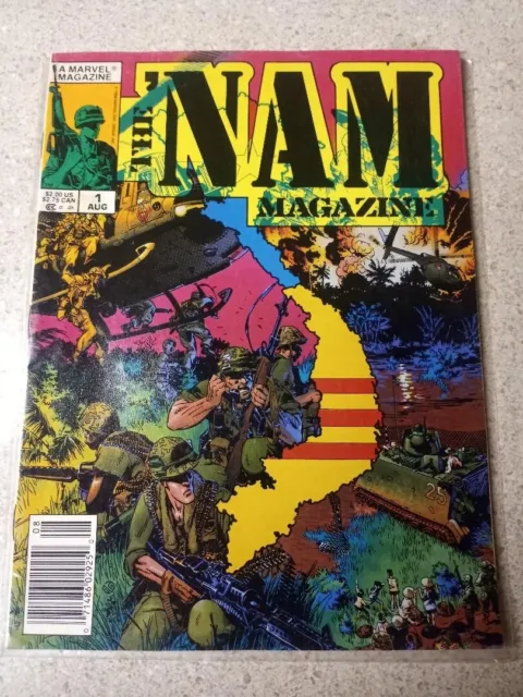 THE NAM MAGAZINE  1 1988 OVERSIZE COMIC MICHAEL GOLDEN COVER 6.0 Marvel fine