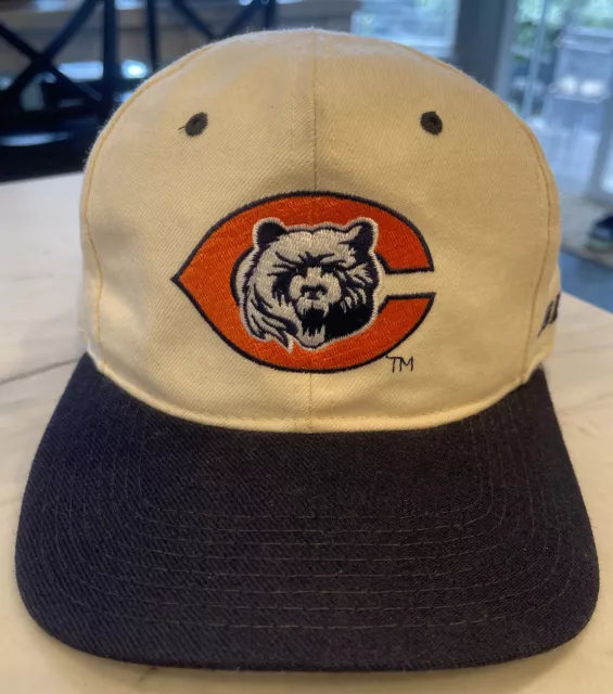 CHICAGO BEARS SNAP Back Hat 90’s STARTER Cap NFL Football Cream Navy ...