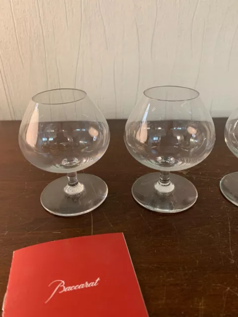 Lot de 5 verres à cognac en cristal de Baccarat (prix du lot) 3