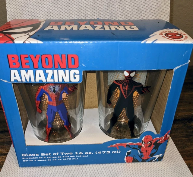 Marvel Beyond Amazing Spiderman and Venom Glassware Set Pack Of 2