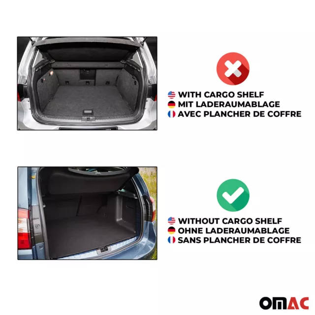 OMAC Gummi Kofferraumwanne für Renault Clio 2012-2020 TPE Laderaumwanne Schwarz 3