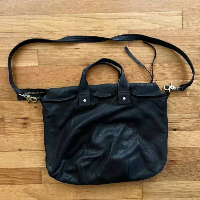 Pre-owned Clare V . Double Sac Bretelle Bag Black