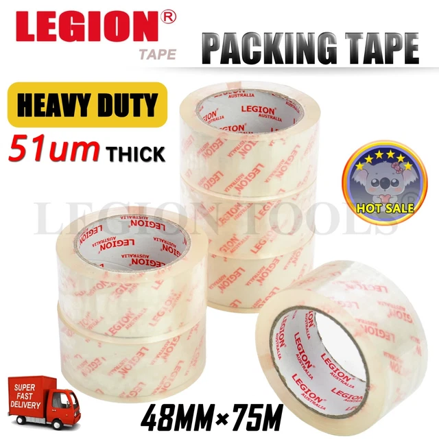 HEAVY DUTY SUPER Clear Packing Tape Packaging Sticky Sealing Tape 48mm