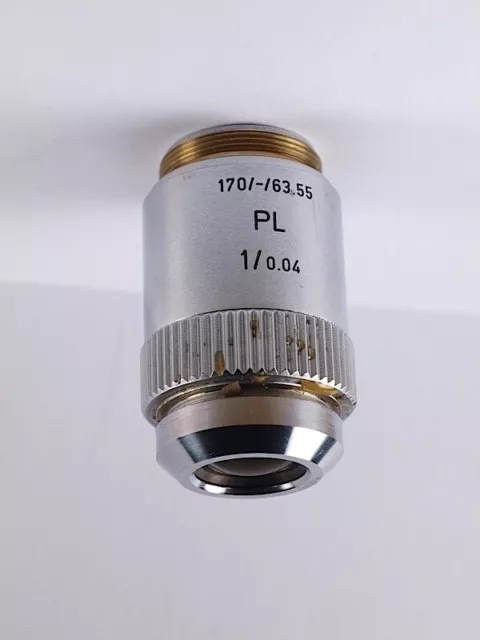 Leitz PL 1x Low Power / Scanning 170mm TL Microscope Objective