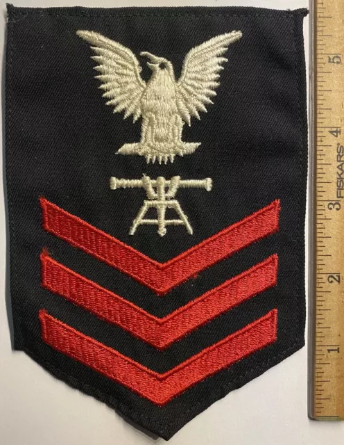 1941-1945 **Wwii** ~Us Navy~ (Petty Officer) Fire Control Tech. Bullion Patch!