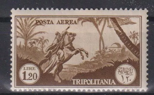 REGNO 1931 Colonie  TRIPOLITANIA  posta aerea serie pittorica Lire 1,20 MH