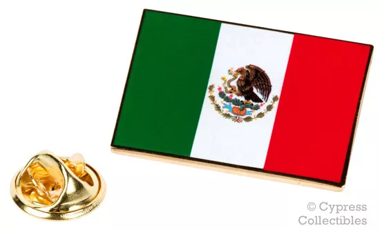 MEXICO FLAG ENAMEL LAPEL PIN MEXICAN TIE TACK BADGE SNAKE EAGLE Bandera NEW