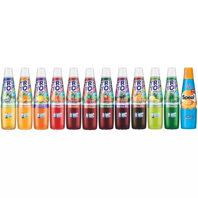 TRi TOP 6x Holunderbüte Sirup Konzentrat Sprudler Soda Geschmack 600ml 3