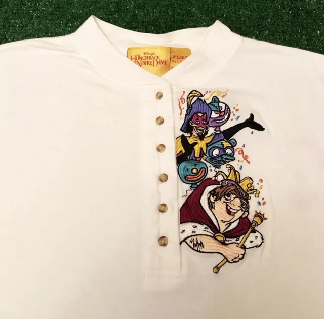 vtg 90s DISNEY 101 DALMATIANS POCKET T-Shirt XL embroidered walt single  stitch