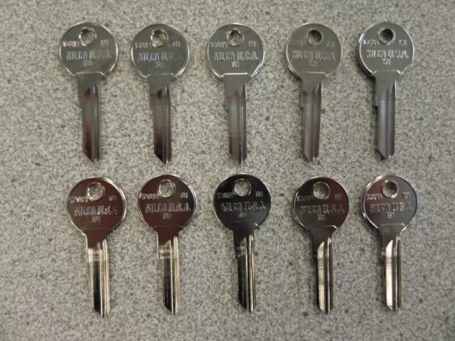 Silca Is1 Ideal Security Key Blanks Pack Of 10