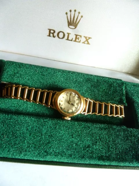 rolex ladies all  9ct wrist watch watch. my ref no 269 ...   .