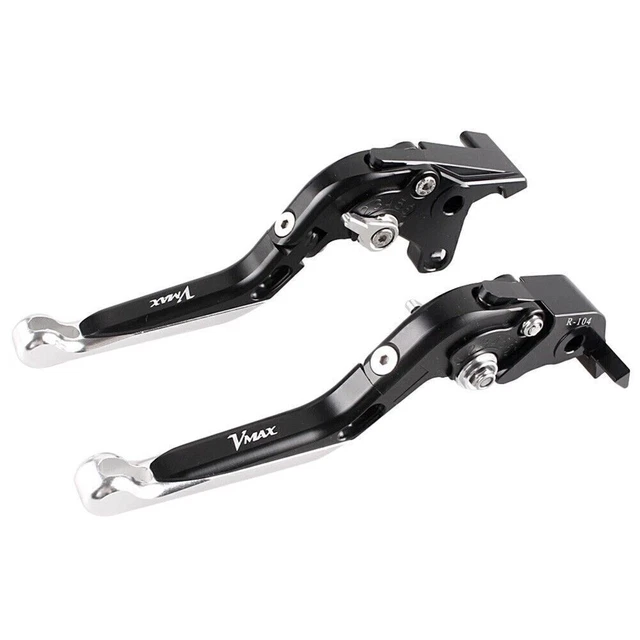 Coppia Leve Frittura Pieghevoli Per Yamaha V-MAX 1700 2009-2015 2010 11 Nero