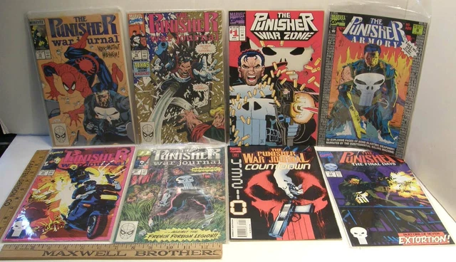 Lot 8 Punisher Marvel 1 War Zone 15 16 20 30 80 Journal 6 Armory 53 Final Days
