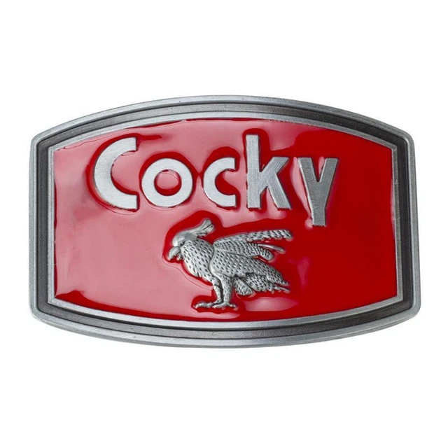 Cocky Belt Buckle Western Cowboy Native American Motorcyclist Metal Rock Punk