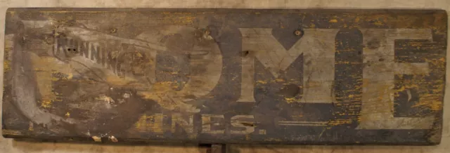 1880's - 1890's New Home Light Running Sewing Machine Primitive Advertising Sign