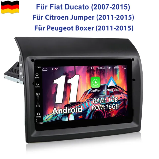 Für Fiat Ducato Citroen Jumper Peugeot Boxer Carplay Android11 Autoradio GPS Nav